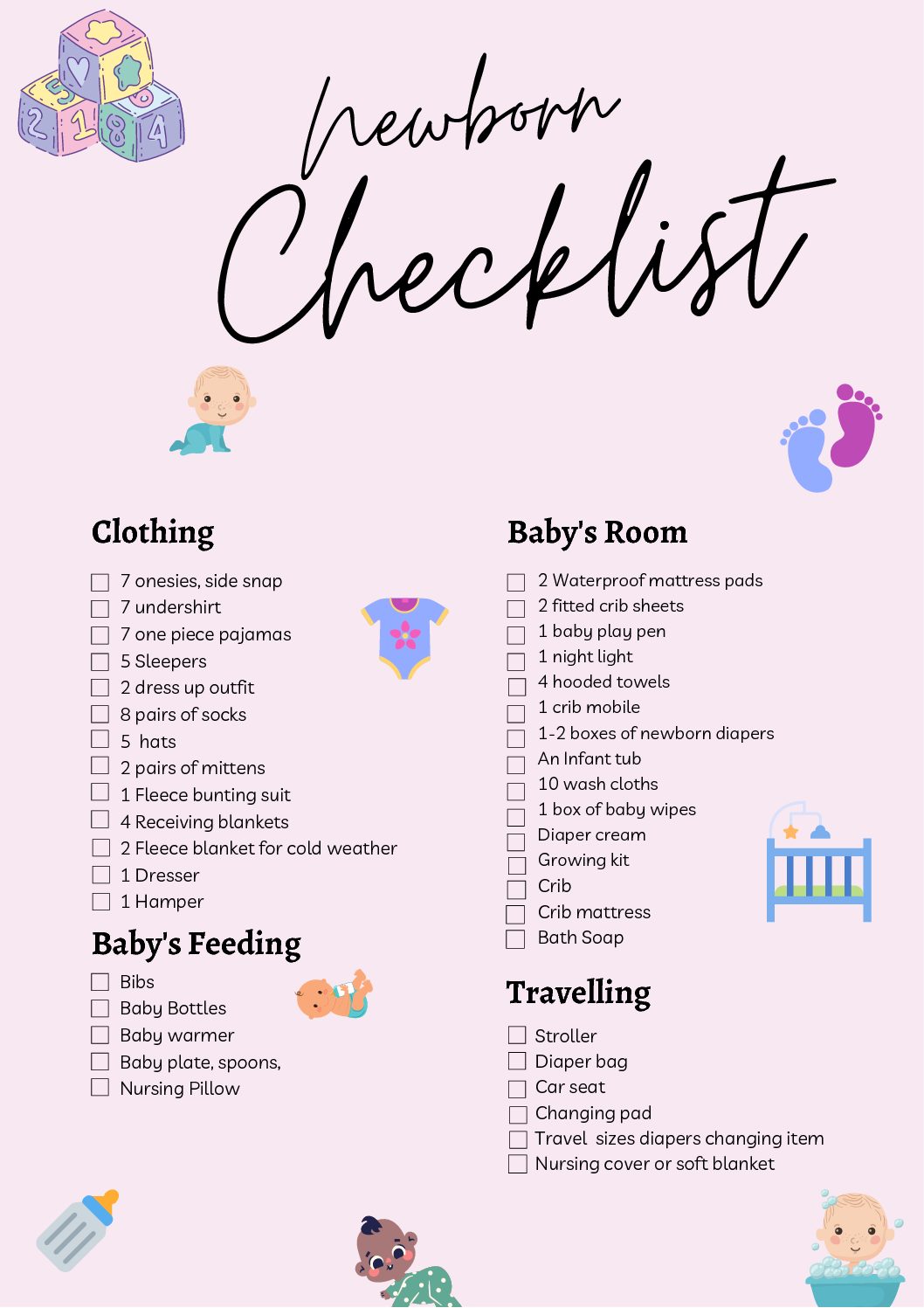 Newborn Checklist